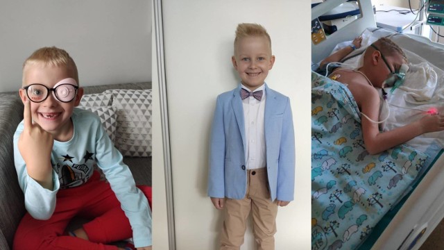 Jaś Dudarski ma 6 lat i walczy z nowotworem pnia mózgu. Chłopiec wymaga specjalistycznego i drogiego leczenia.