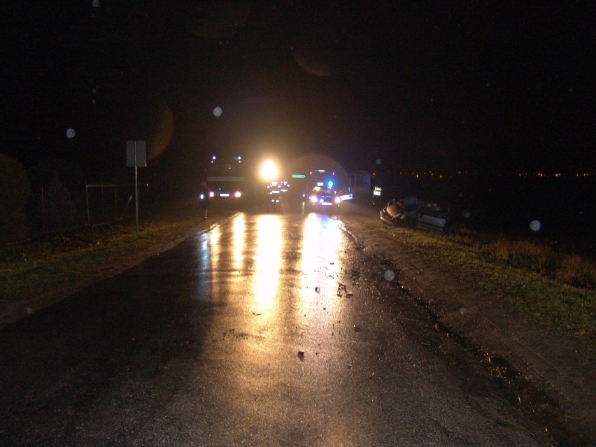 Wypadek w Jabłonowie Zamku. Dwie osoby trafiły do szpitala