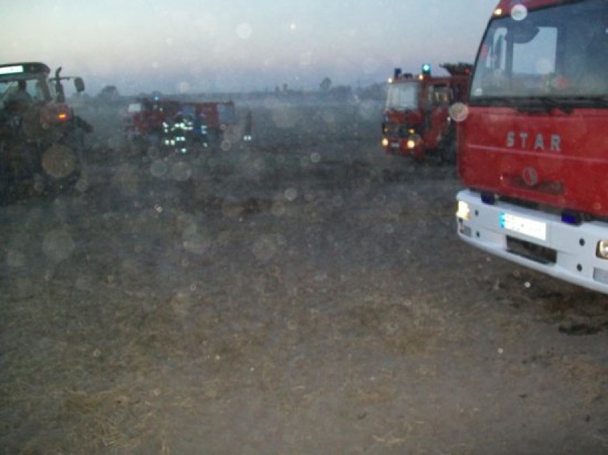 Pożar obornika w miejscowości Siernicze Małe