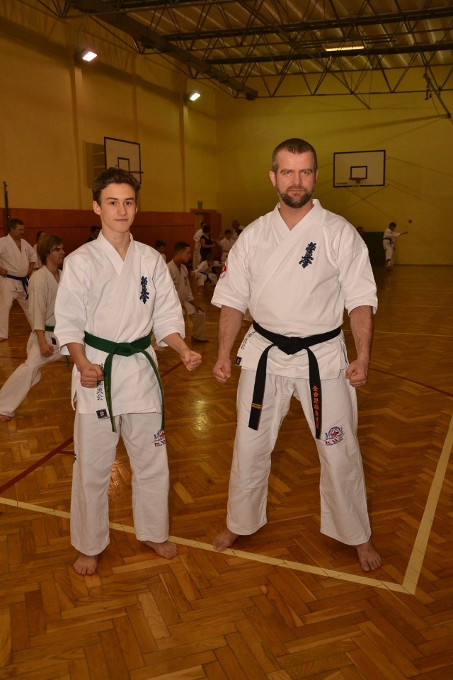 Szymon Kieczka i sensei Dariusz Kudyk