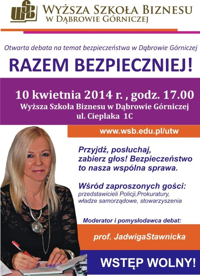 WSB zaprasza do udziału w konferencji "Bezpieczny senior"