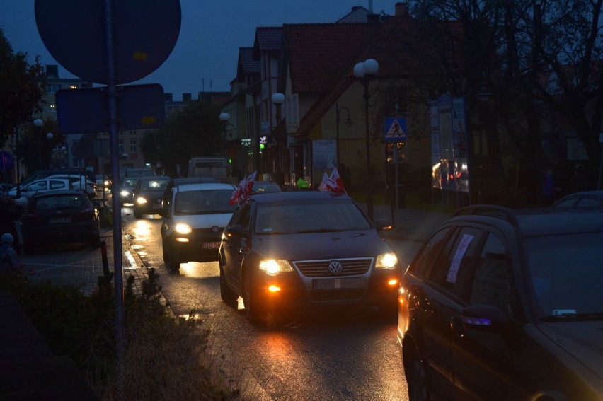 Protest w Nowym Dworze Gdańskim. Pojazdy blokowały ulice miasta