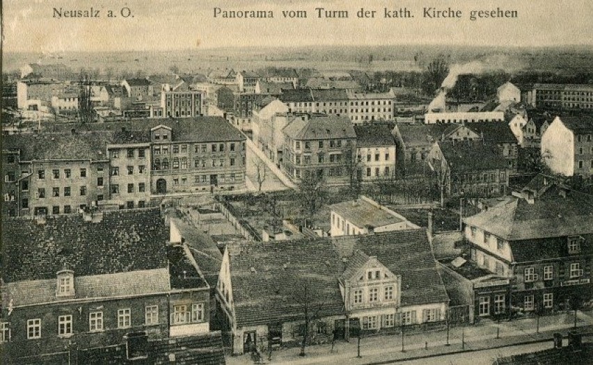 Panoramiczna kartka pocztowa wykonana ok. 1913 r., z wieży...