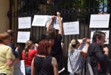 Protest przed Kurią Metropolitalną w Częstochowie. Padły ostre słowa