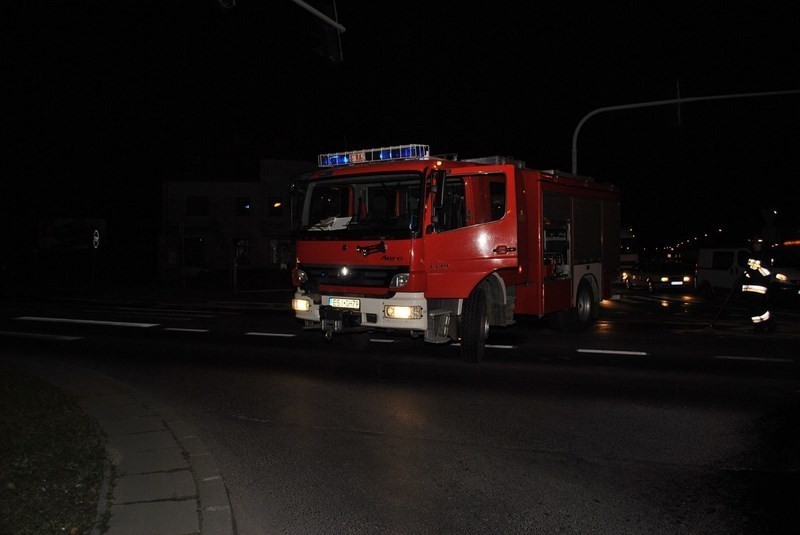 Plama oleju w Sieradzu. Sprawca zamieszania na drodze...