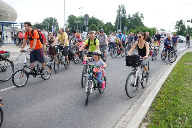 12.06.2016 krakow
tauron arena wielki przejazd rowerowy
n/z:
fot. michal gaciarz / polska press gazeta krakowska