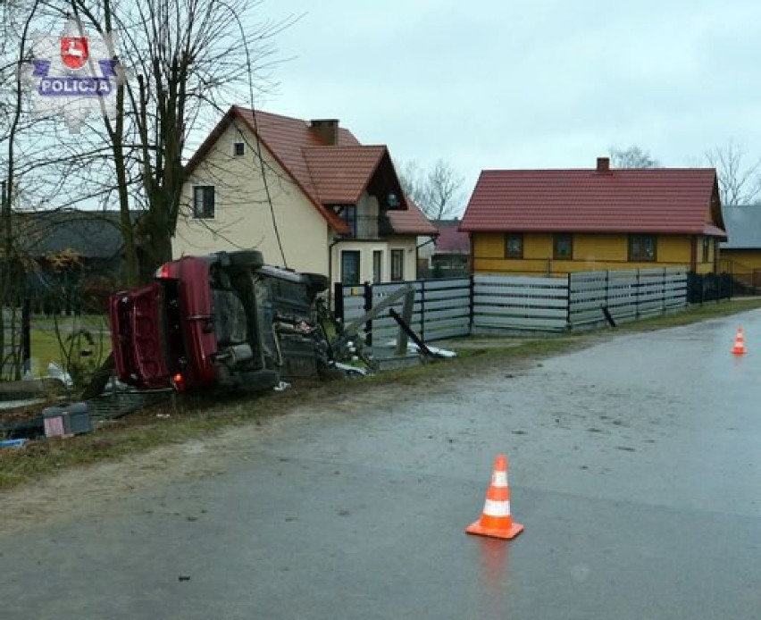 W niedzielę w Majdanie Wielkim kierujący daewoo lanos...