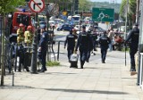 Duża akcja policji i straży w centrum Tarnowa. Zablokowana była ulica Krakowska