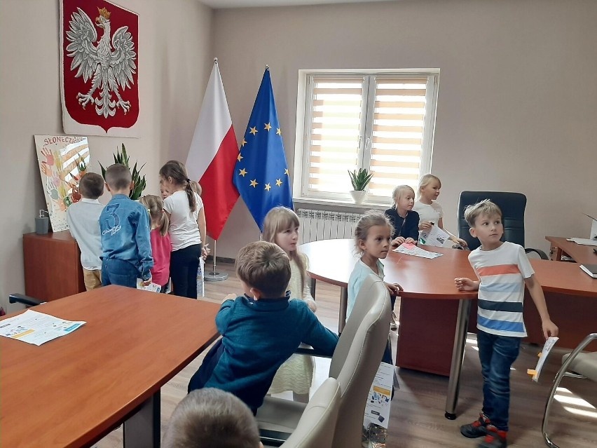 Przedszkolaki odwiedziły wójta gminy Dębowiec