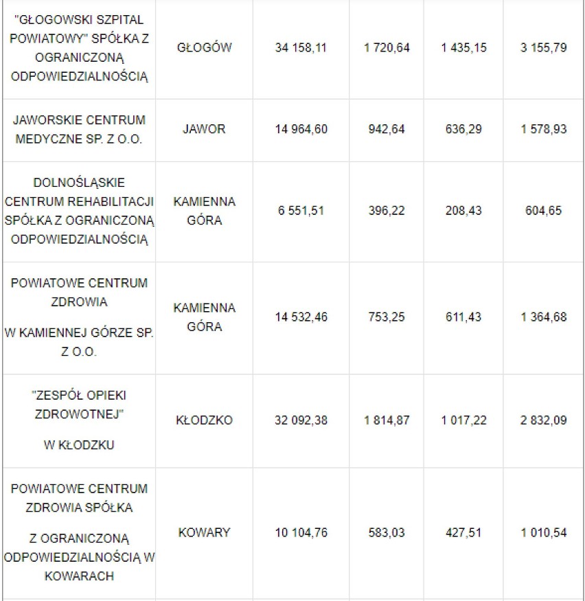 Będą dodatkowe pieniądze dla szpitali na Dolnym Śląsku. Wsparcie też dla PZS w Oleśnicy (LISTA) 