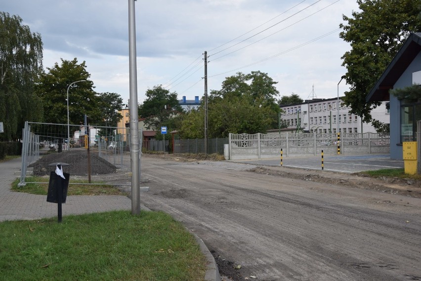 Remont drogi przy ulicy Piłsudskiego
