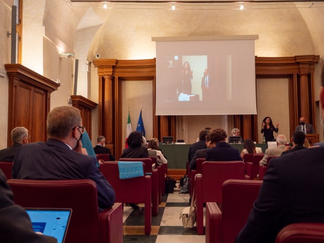 Spotkanie w Senacie Włoch poświęcone sposobom leczenia COVID-19.