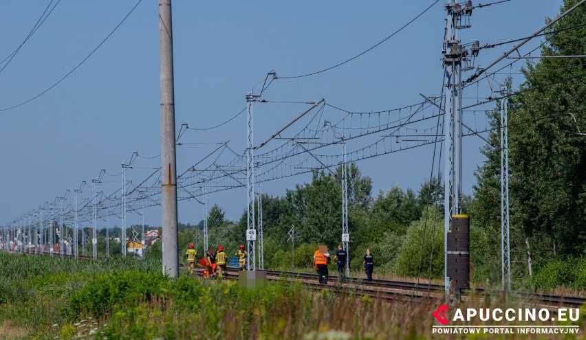 Po wypadku tor w kierunku Tarnowa jest zablokowany