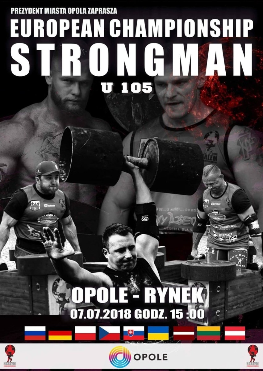 Mistrzostwa Europy Strongman U 105 w Opolu z udziałem...