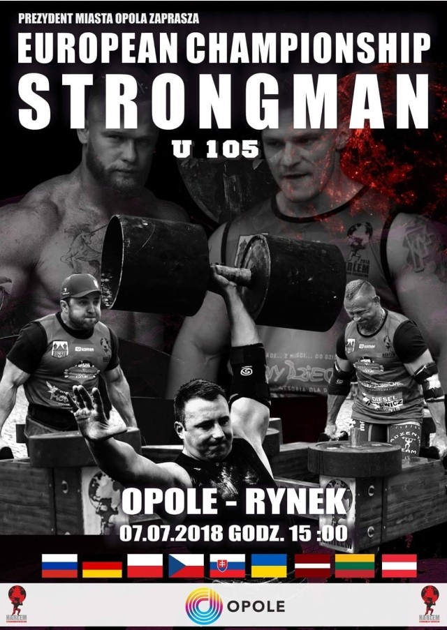 Mistrzostwa Europy Strongman U 105 w Opolu z udziałem Szczepana Krzesińskiego w Świebodzina