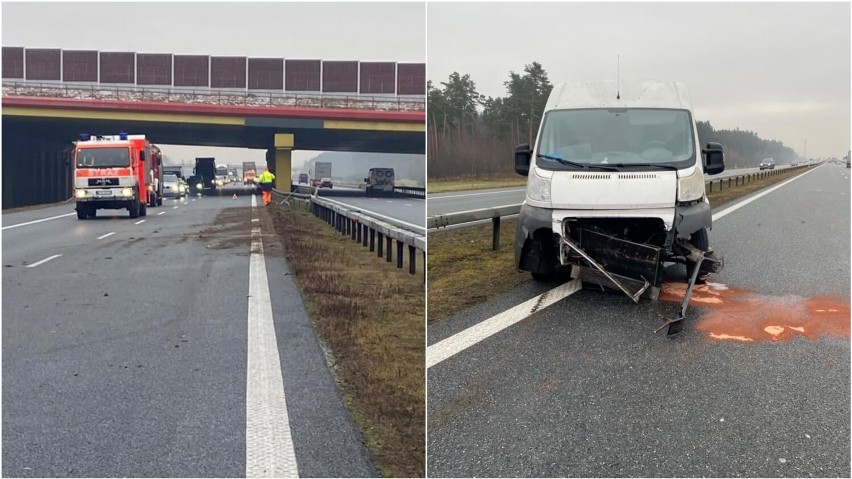 Na 485 km autostrady występowały utrudnienia dla kierowców....