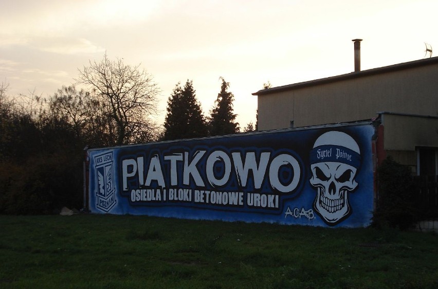 Graffiti Lech Poznań - Nowy malunek na osiedlu Bolesława Chrobrego