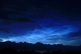 Obłoki Srebrzyste na niebie w okolicach Słupska. Piękne zjawisko atmosferyczne