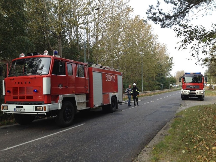 Pożar we Władysławowie gasiło OSP Władysławowo, październik...