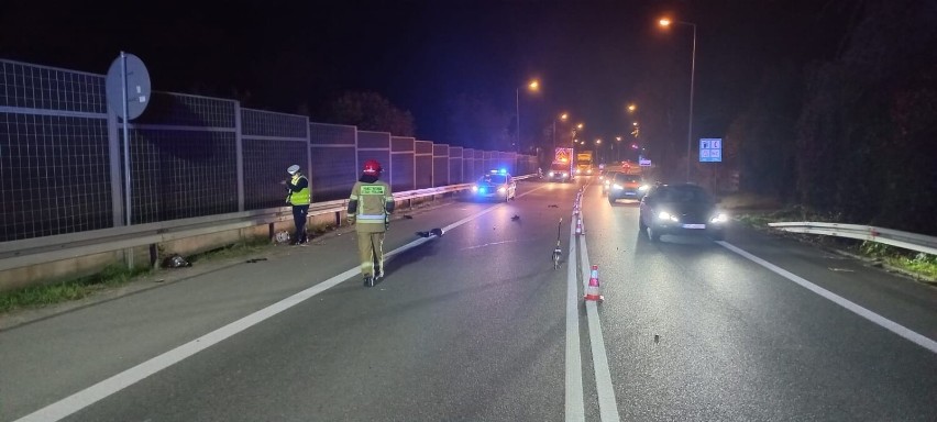 Wypadek na DK94 w Bochni, zderzyli się dwaj motocykliści,...