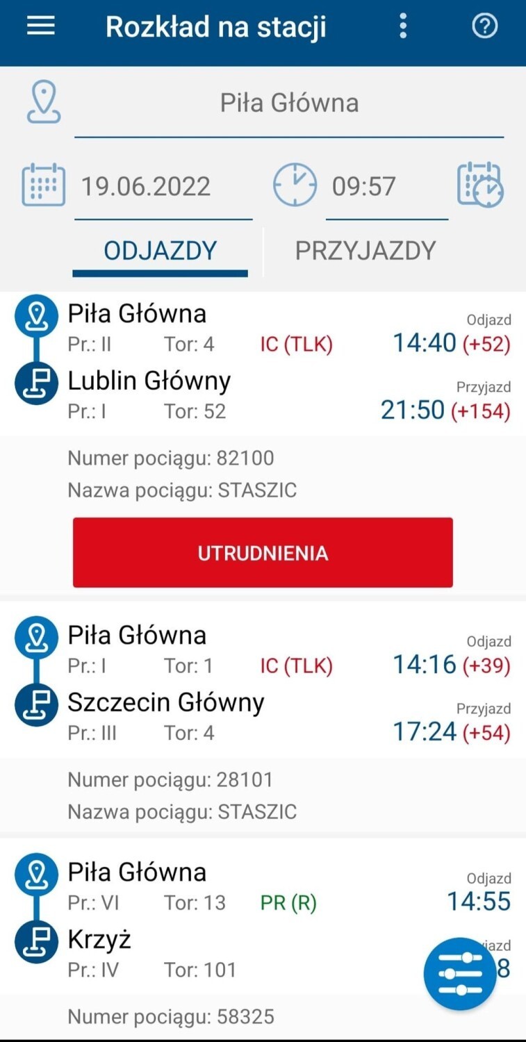 Nawet kilkugodzinne opóźnienia pociągów przejeżdżających przez Piłę w miniony weekend