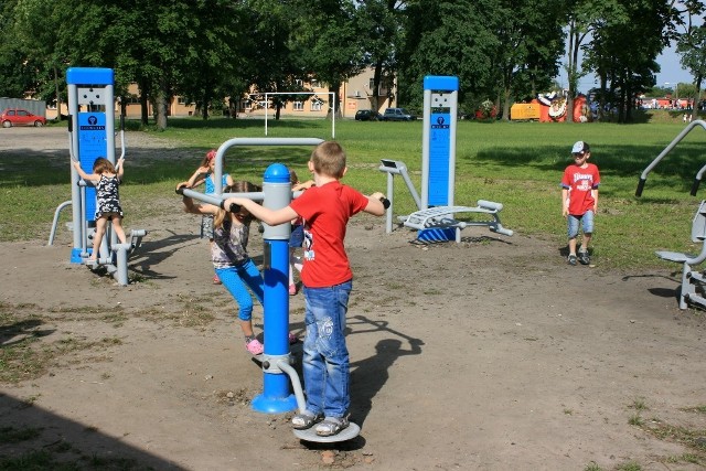 Siłownia pod chmurką w Złoczewie