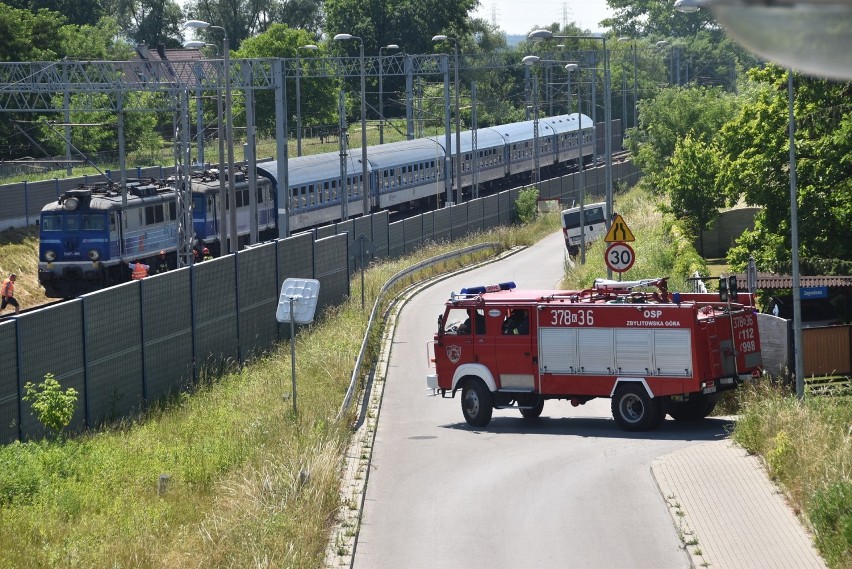 Do pożaru lokomotywy doszło pomiędzy stacjami Bogumiłowice i...