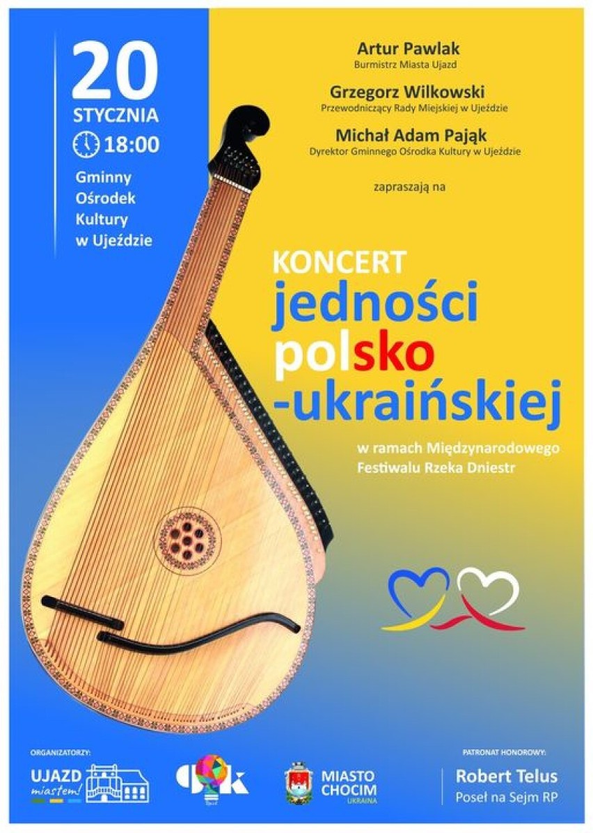 Koncert jedności polsko-ukraińskiej odbędzie się w ramach międzynarodowego festiwalu w Ujeździe