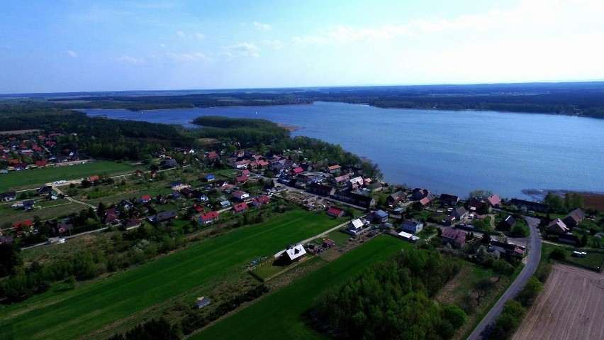 Jezioro Sławskie sfotografowane przez dron Grzegorza...
