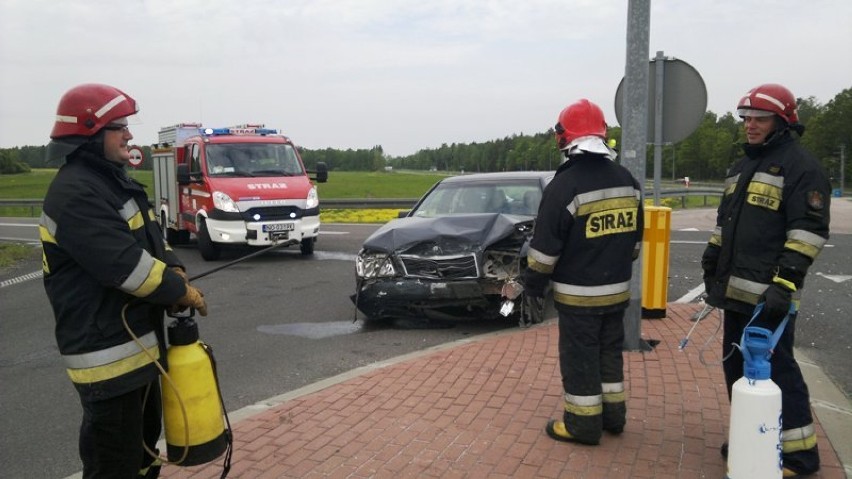 Wypadek w Chruścielu. Zderzyły się dwa samochody