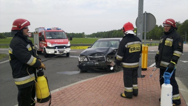 Wypadek w Chruścielu. Zderzyły się dwa samochody