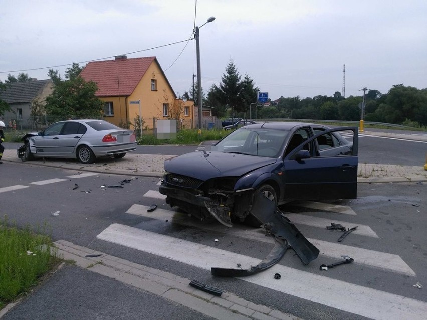 Wypadek w  Skokach