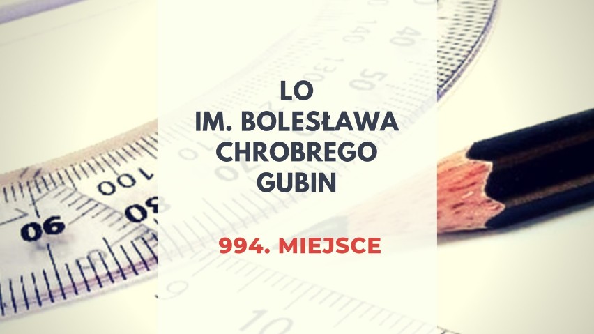 Licea ogólnokształcące zostały ocenione za pomocą trzech...