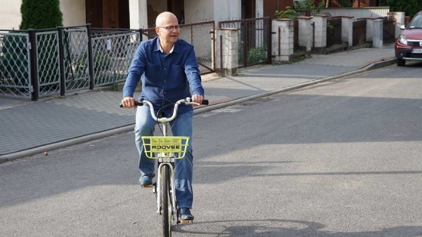 Burmistrz Jacek Gursz na Chromku poczas jednego z miejskich...