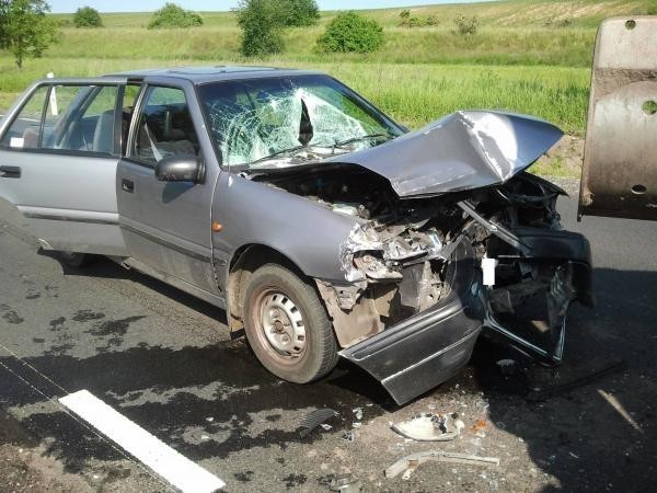 Wypadek między Płotnem a Lubianą [FOTO]