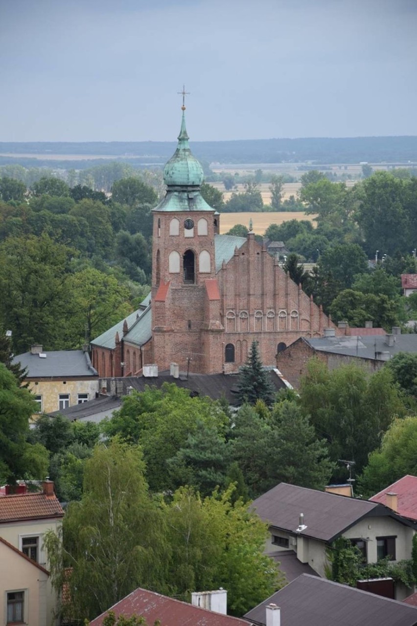 Sieradz i okoliczne miejscowości  z lotu ptaka