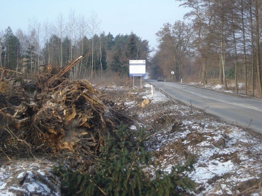 Pomimo zimy prace przy budowie obwodnicy Opola Lubelskiego...