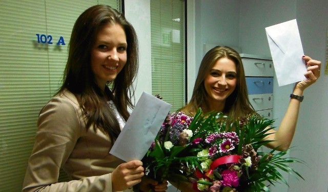 Elwira Deja - Miss Studentek trójmiejskich uczelni (z prawej) oraz Ernesta Klucewicziutie - II Wicemiss jadą do SPA