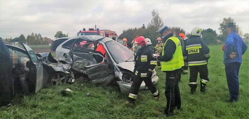 Do wypadku w Grabówku doszło tuż po godz. 12.00