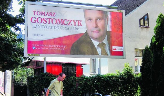 W Ostrowie już pojawiły się billboardy Tomasza Gostomczyka, który startuje do Senatu