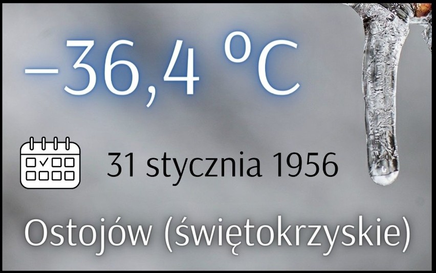 Najniższe temperatury w Polsce. Zobaczcie TOP-28 z ostatnich...
