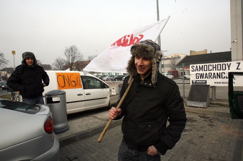 Legnica: Protest kierowców (ZDJĘCIA)