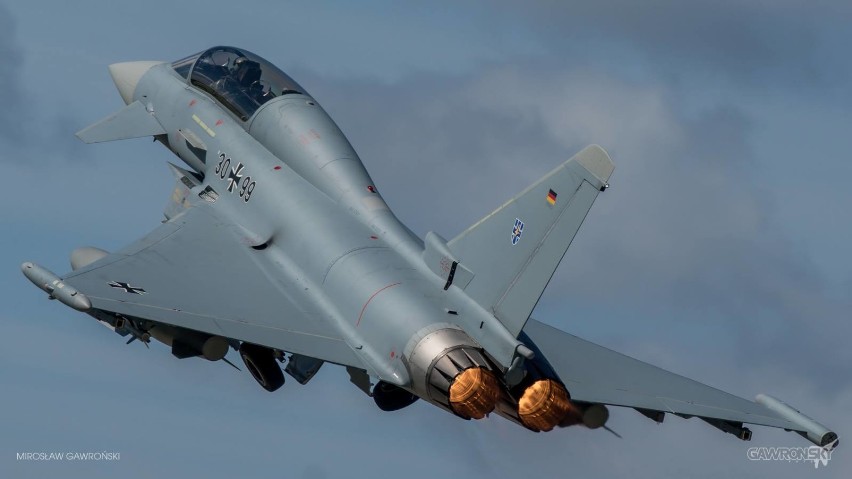 Niemieckie Eurofightery i "Dragon-15" w 22 Bazie Lotnictwa Taktycznego 
