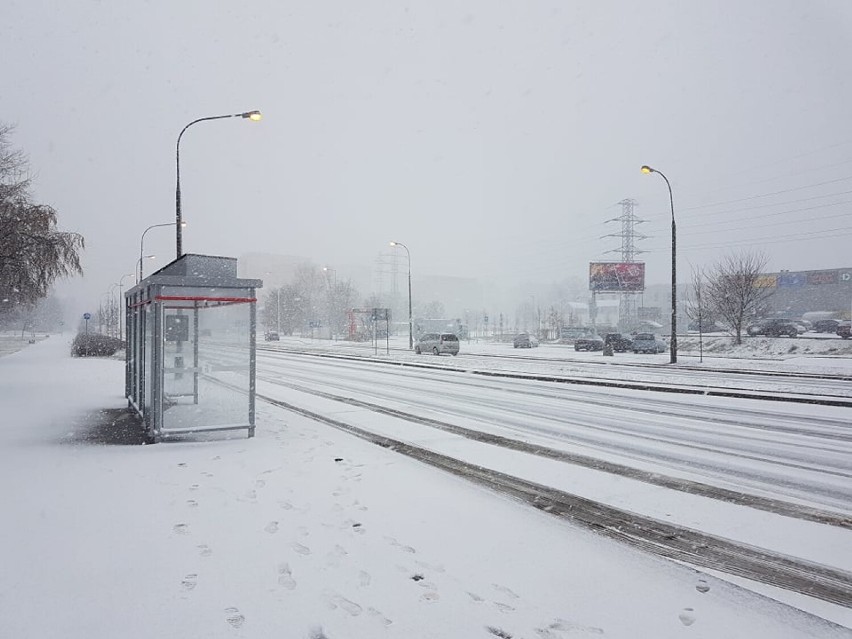 Załamanie pogody w Warszawie. Potężna wichura, śnieżyca i burza