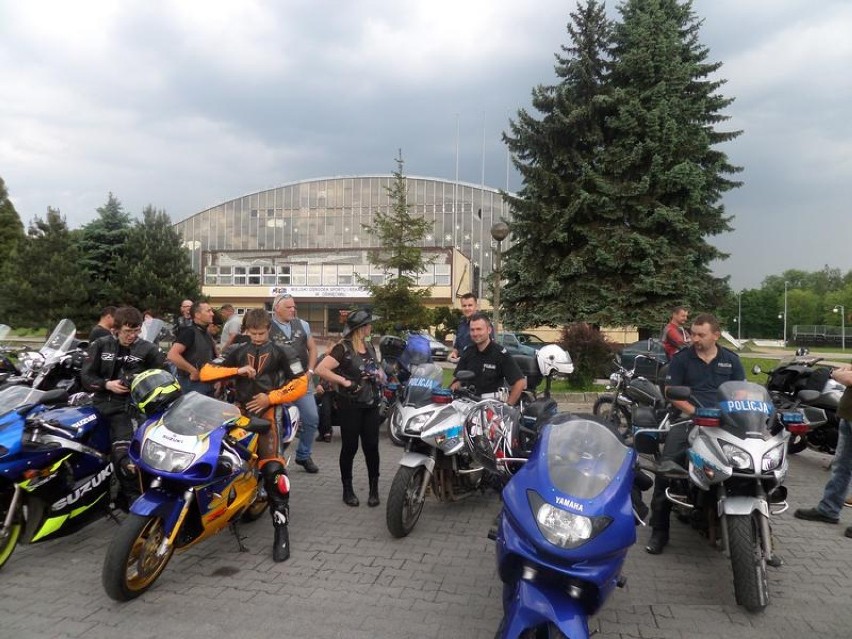 Motocykliści w Oświęcimiu w ogólnopolskiej akcji "Kieruj się rozsądkiem"