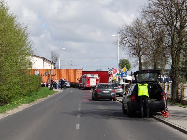 Wypadek na przejeździe kolejowym w Janiszewicach