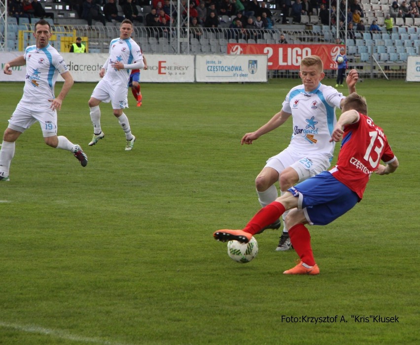 Raków Częstochowa - Błękitni Stargard 1:0. Gol padł w doliczonym czasie gry [ZDJĘCIA, FILM]