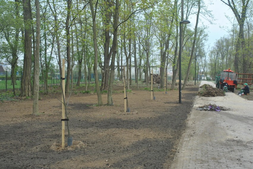 Park 1000-lecia w Lesznie, prace wciąż trwają