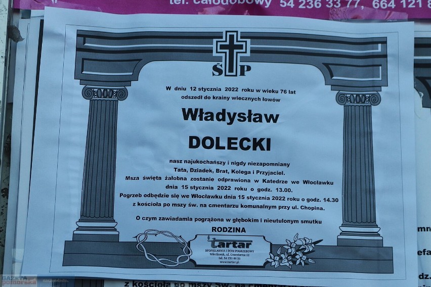 Pogrzeb Władysława Doleckiego, prezydenta Włocławka w latach...