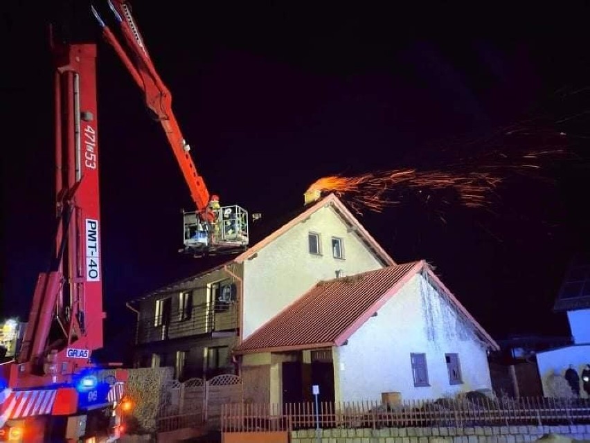 Pożar sadzy w przewodzie kominowym na Osiedlu Radzikowo w Kołobrzegu